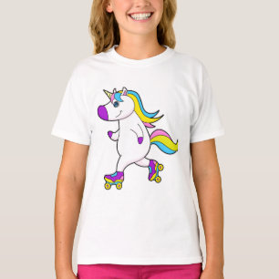 Camiseta Unicornio en patinaje en línea con patines