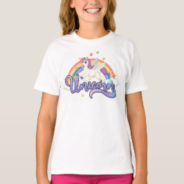 Camiseta Unicornio en un arcoiris