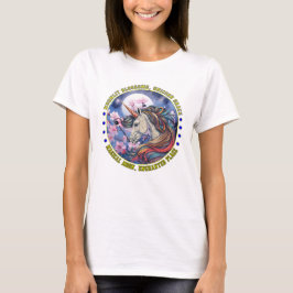 Camiseta Unicornio encantado con flores de cerezo Ts clásic