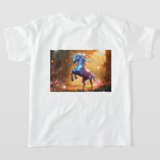 Camiseta "Unicornio encantado en una selva arcoiris"