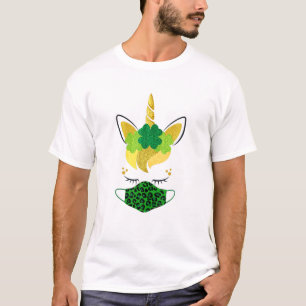 Camiseta Unicornio enfrenta a la máscara Shamrock