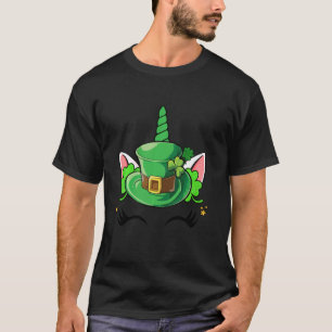 Camiseta Unicornio enfrenta a St Patricks Day Chicas irland