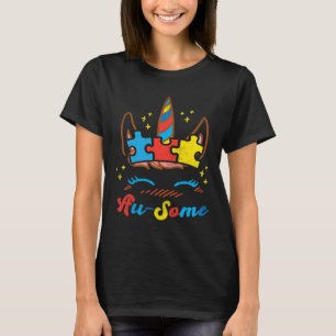 Camiseta Unicornio enfrenta el rompecabezas del autismo Con