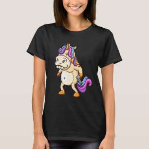 Camiseta Unicornio enojado con un miembro de una pandilla
