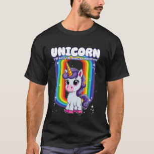 Camiseta Unicornio entra en el unicornio desconocido mágico