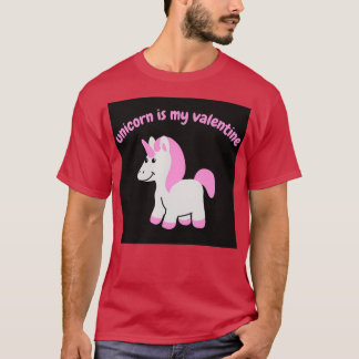 Camiseta unicornio es mi amor valentino