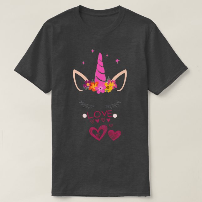 Camiseta unicornio es mi divertido clásico de San Valentín (Diseño del anverso)