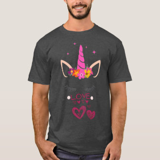 Camiseta unicornio es mi divertido clásico de San Valentín