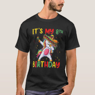 Camiseta Unicornio es mi primer cumpleaños de hace 8 años
