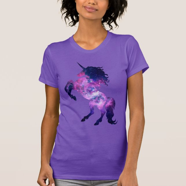 Camiseta unicornio espacial (Anverso)