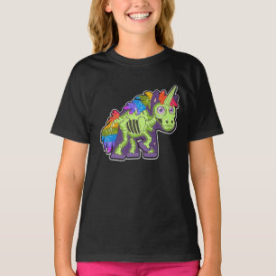 Camiseta Unicornio esquelético Halloween