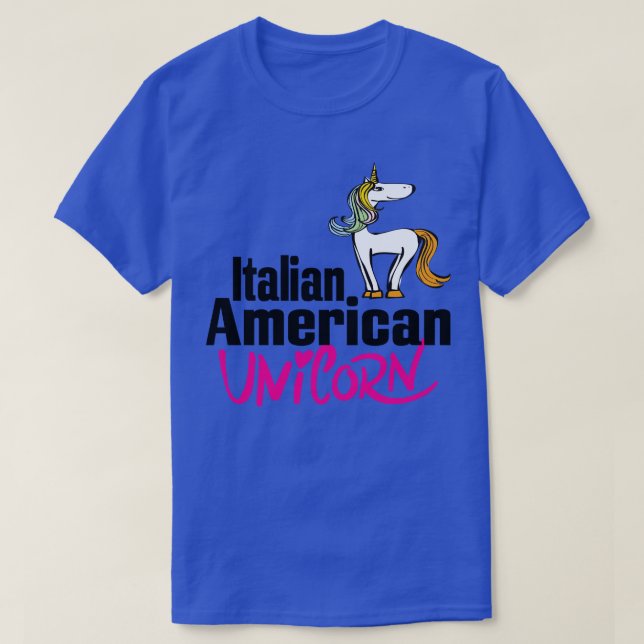 Camiseta Unicornio Estadounidense Italiano 4 (Diseño del anverso)