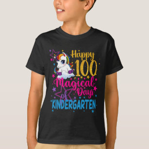 Camiseta Unicornio Feliz 100 Mágicos Días De Más Amor