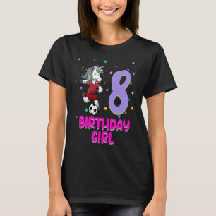 Camiseta Unicornio Fútbol 8 años Chica amor 8 años