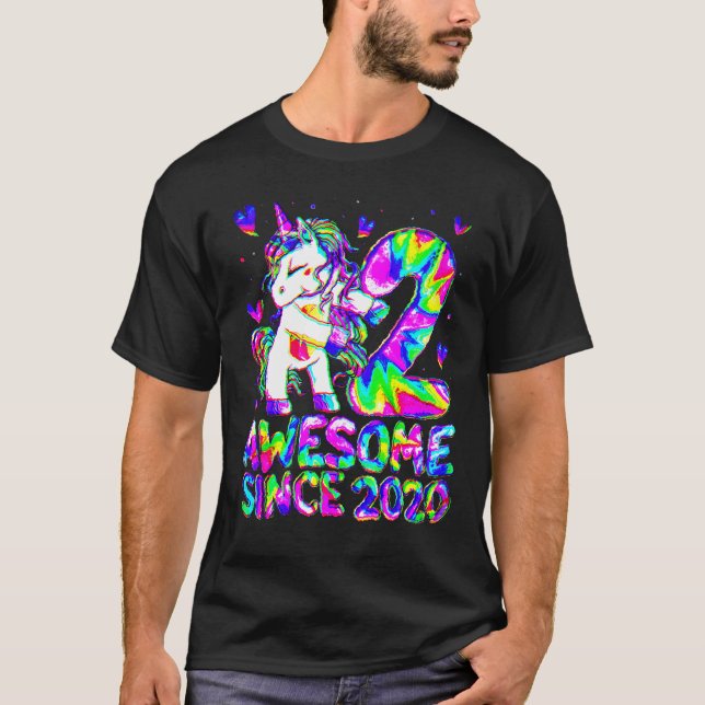Camiseta Unicornio G de 2 años de edad (Anverso)