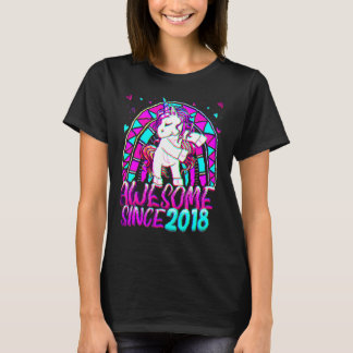 Camiseta Unicornio G de 4 años de edad con arcoiris