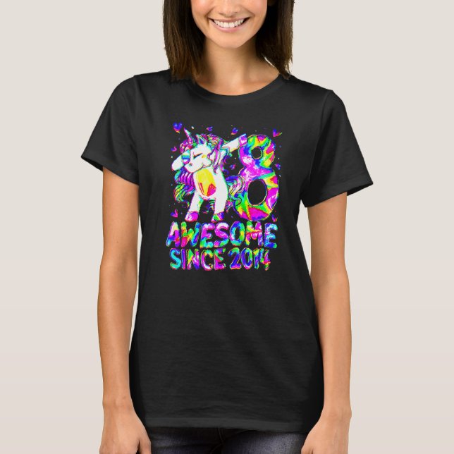 Camiseta Unicornio G de 8 años de edad (Anverso)