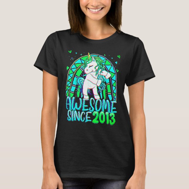 Camiseta Unicornio G de 9 años de edad (Anverso)
