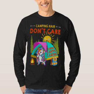 Camiseta Unicornio Genial con Dabbing Pelo de Campamento No