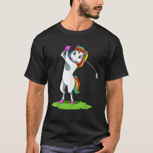 Camiseta Unicornio Golf Unicornio Jugando Golf Unicornio