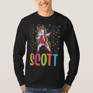 Camiseta Unicornio haciendo dab Scott