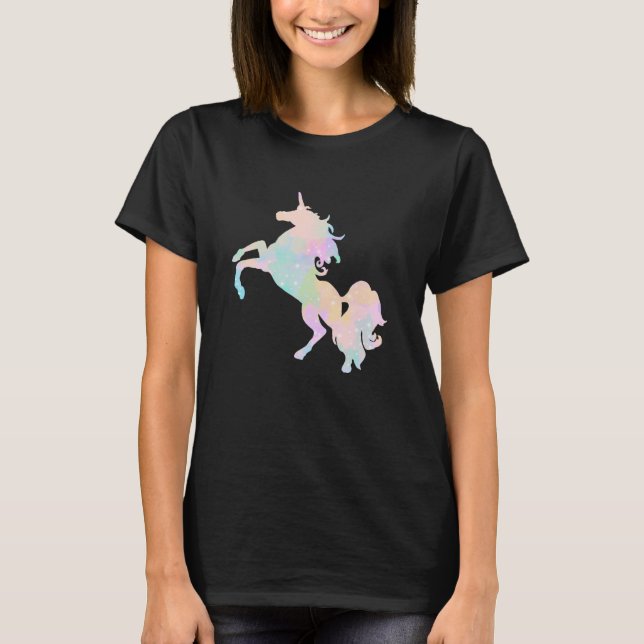 Camiseta Unicornio hermoso y colorido (Anverso)
