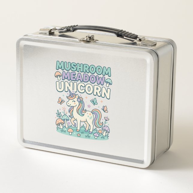 Camiseta Unicornio Hongo Pradera Unicornio De Moda (Anverso)