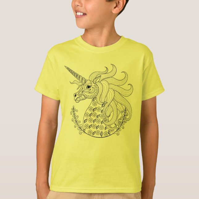 Camiseta Unicornio inspirado (Anverso)