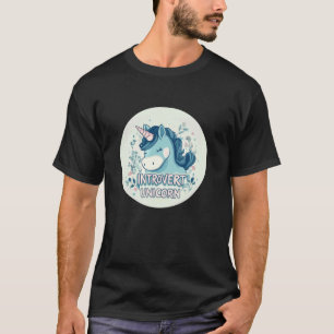 Camiseta Unicornio Introvertido Divertido Disfrutando la Vi
