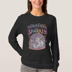 Camiseta Unicornio introvertido pero brillante original bla