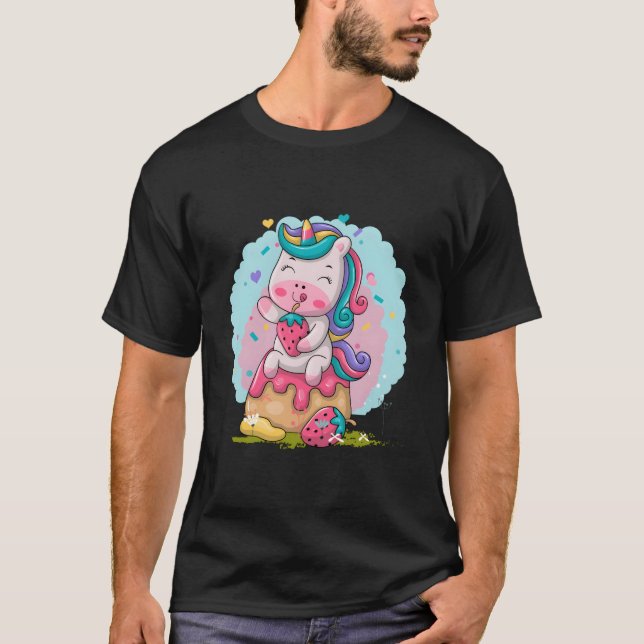 Camiseta Unicornio Kawaii (Anverso)