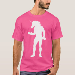 Camiseta Unicornio Levantamiento De Peso En Camisas Hombres