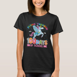 Camiseta Unicornio lindo 100 días de colegio niñas