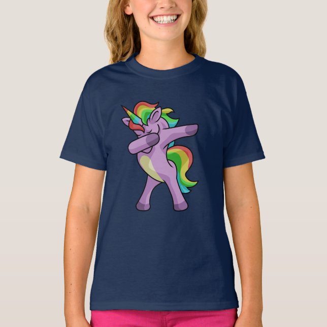 Camiseta Unicornio lindo Dabbers (Anverso)