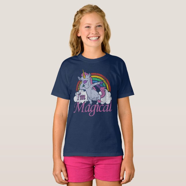 Camiseta Unicornio lindo soy mágico (Anverso completo)