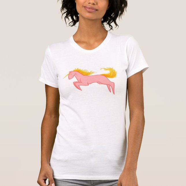 Camiseta Unicornio llameante (Anverso)