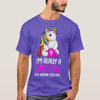 Camiseta Unicornio Lover Unicornios disfrazan a Chicas jóve