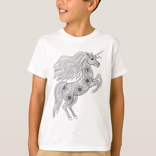 Camiseta Unicornio mágico inspirado (Anverso)