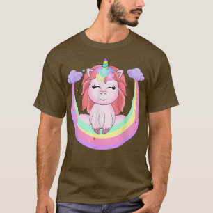 Camiseta Unicornio mágico lindo y unicornio arcoiris