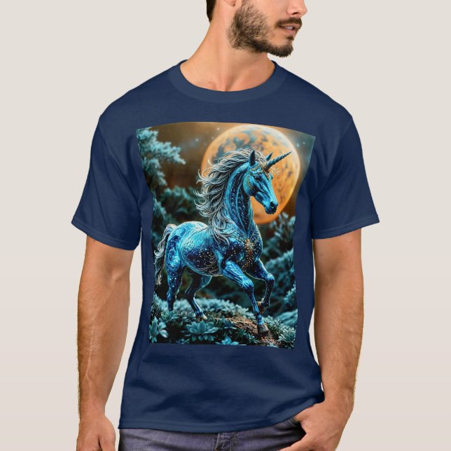 Camiseta Unicornio metálico (Anverso)