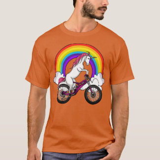Camiseta Unicornio Montando Una Bicicleta