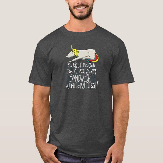 Camiseta Unicornio muerto (Anverso)