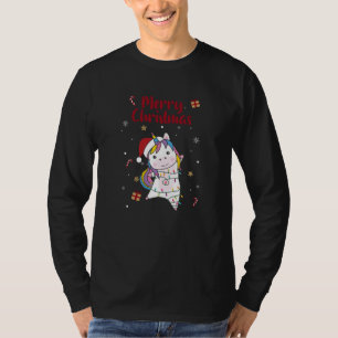 Camiseta Unicornio Navidades nipona nieve anima invierno