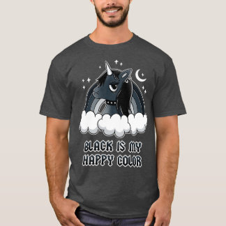 Camiseta Unicornio negro 1