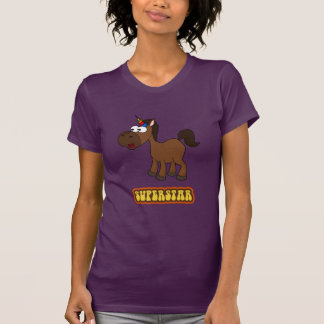 Camiseta Unicornio negro de la superestrella
