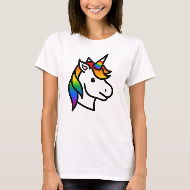 Camiseta Unicornio Orgullo Progreso Adorable (Anverso)