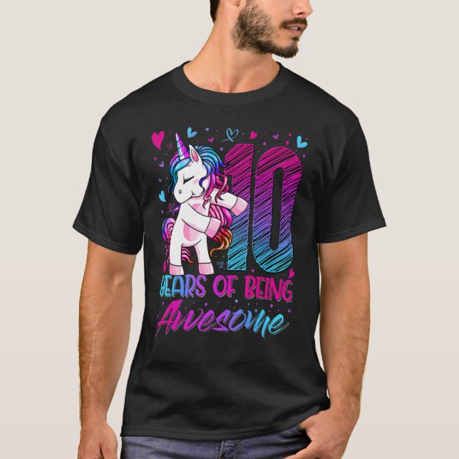 Camiseta Unicornio P Chica de 10 años (Anverso)