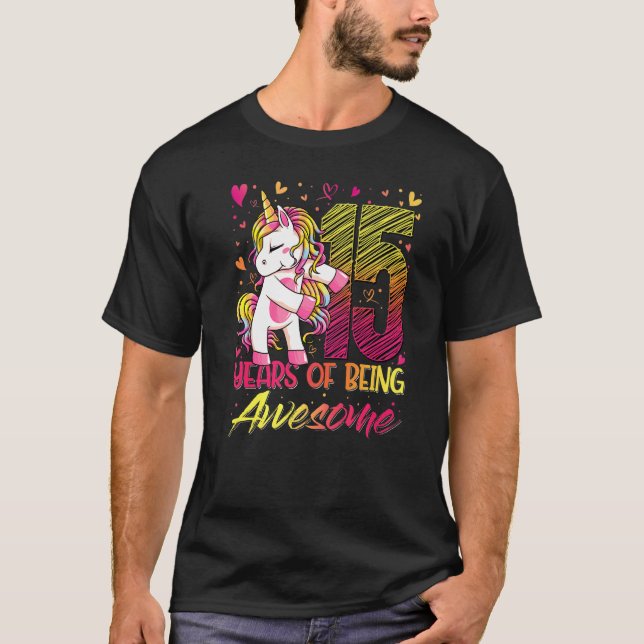 Camiseta Unicornio P Chica de 15 años (Anverso)