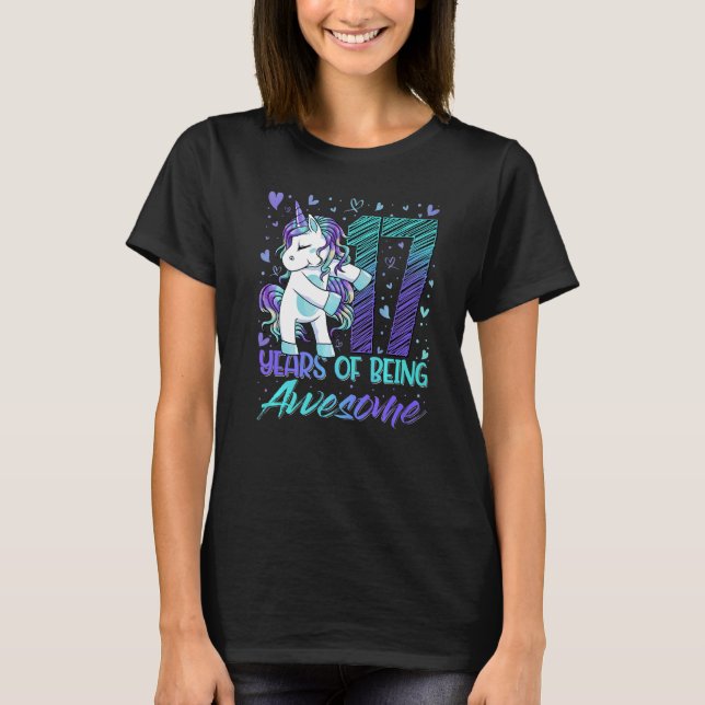 Camiseta Unicornio P Chica de 17 años (Anverso)