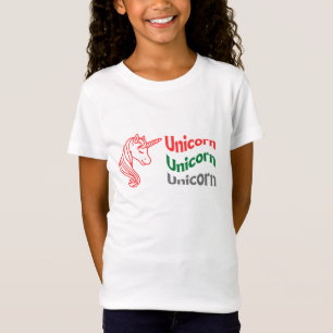 Camiseta unicornio para chicas.